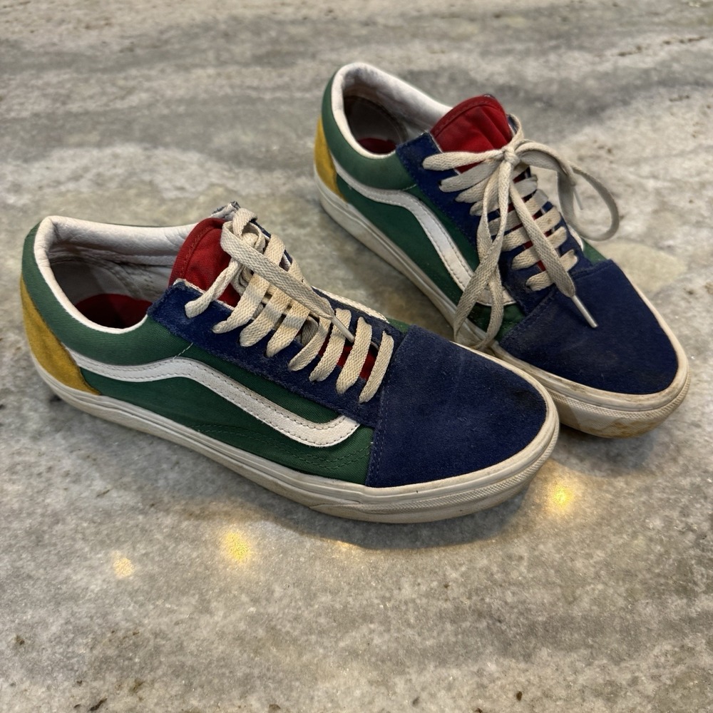 Vans‎ Old Skool Yacht Club Colorblock Men's 7.5/Womens 9 Retro Lace Up Sneakers